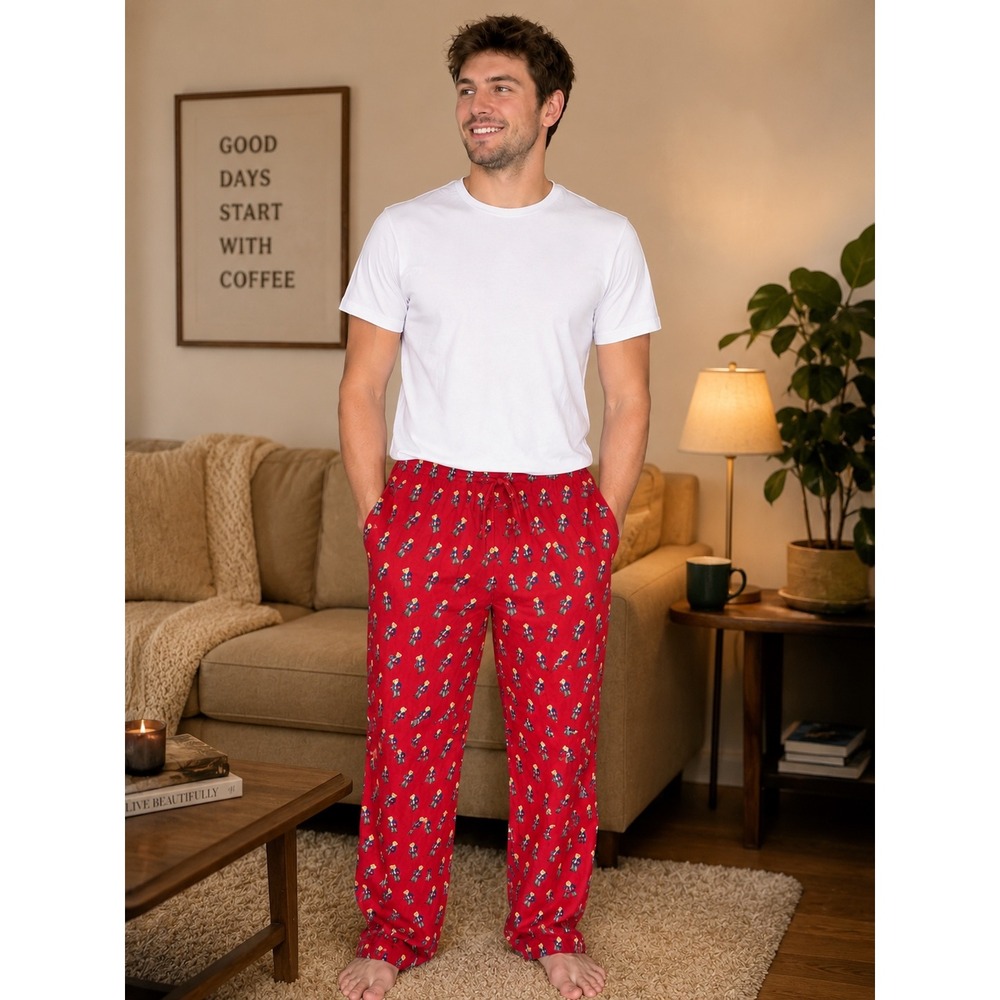 Polo Ralph Lauren Mens Size XL Polo Bear Pajama Pants Lounge Red Sleepwear Cozy
